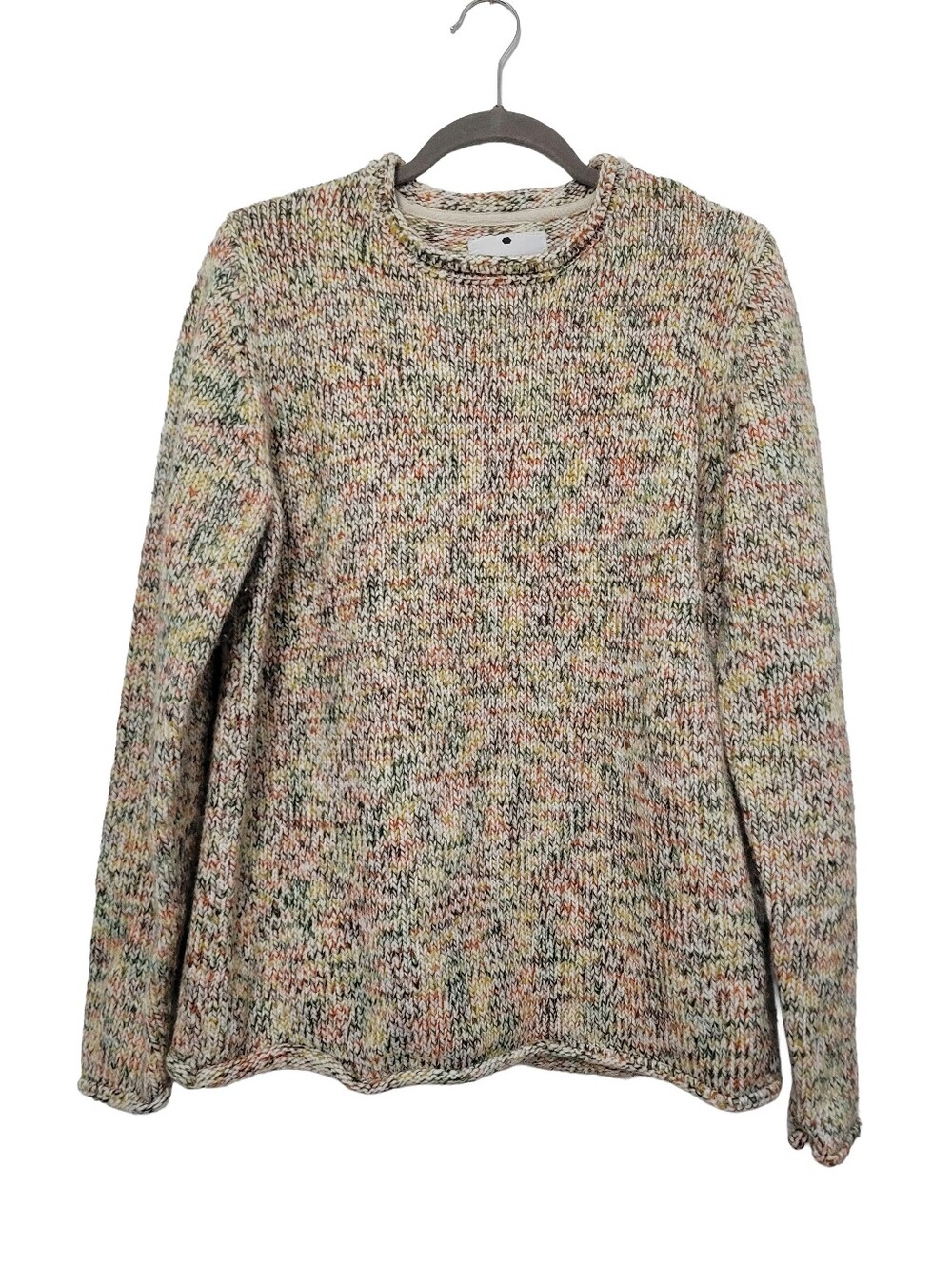 RVLT Revolution Men's Multicolor Roll‎ Neck Sweater Size XL Wool Blend Fall Knit
